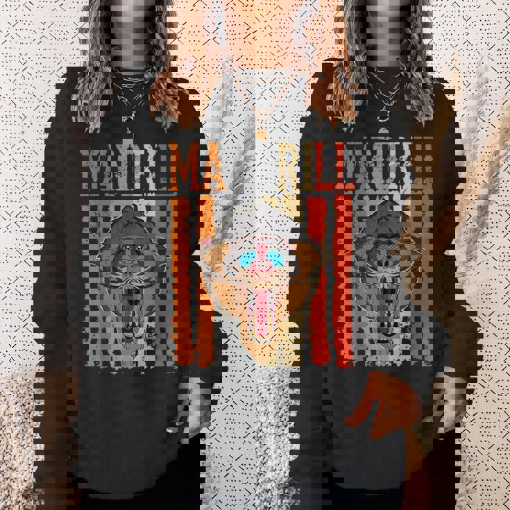 マンドリル 霊長類 マンドリル 動物生物学者 サバンナ動物園 スウェットシャツ 彼女への贈り物