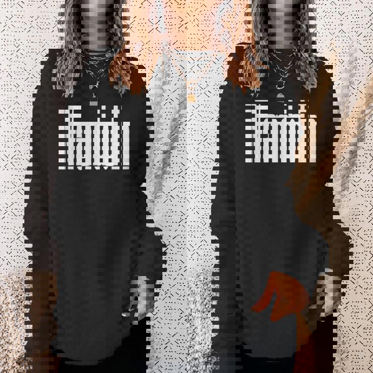 マンドリン ミュージシャン ブルーグラス インディ ファニー プレクトラム スウェットシャツ 彼女への贈り物