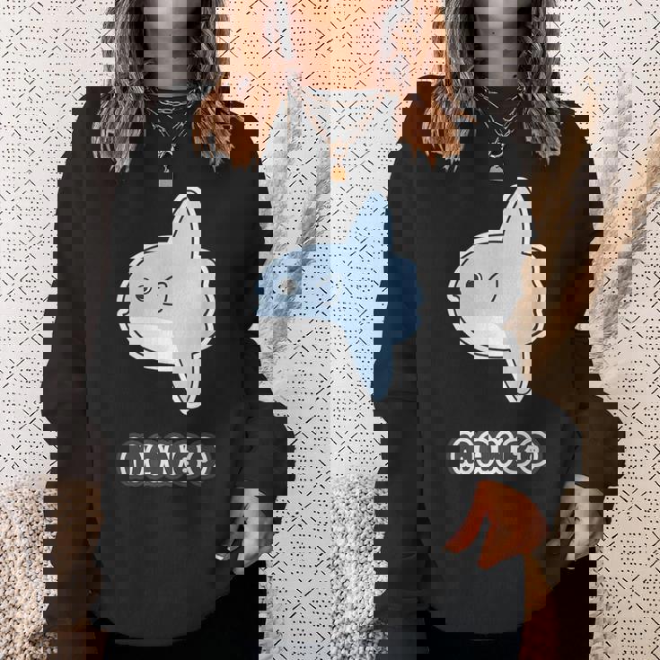 マンボウ Manbo【どうぶつフレンズ】魚 ゆるくて かわいい キャラクター イラスト スウェットシャツ 彼女への贈り物