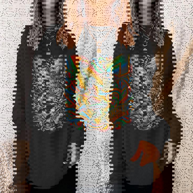 マーチ カレッジ バスケットボール レトロ ブラケット バスター ボス Bボール スウェットシャツ 彼女への贈り物