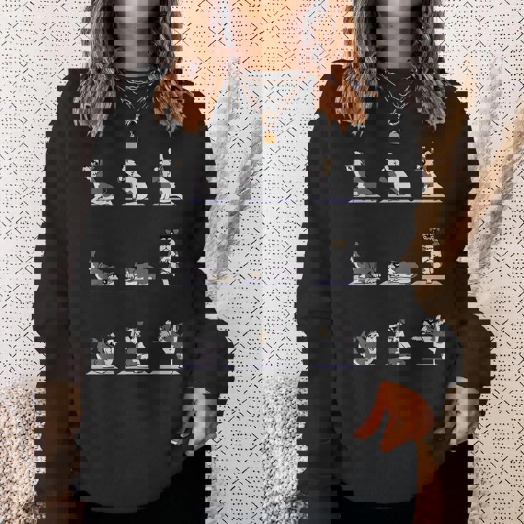 ミニチュア シュナウザー ヨガ スウェットシャツ 彼女への贈り物