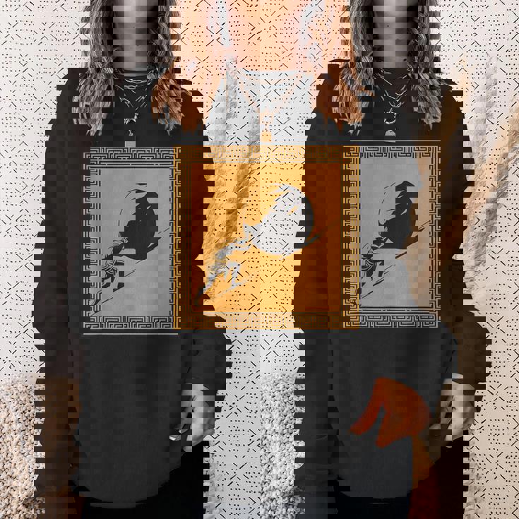 ミニマリストシーシュポス神話 ギリシャ神話 古代ギリシャ美術 スウェットシャツ 彼女への贈り物