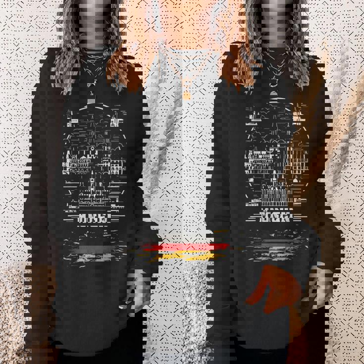 ミュンヘンお土産 ミュンヘン ドイツ国旗 スウェットシャツ 彼女への贈り物