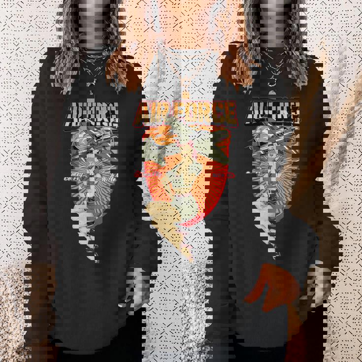 ミリタリーピンナップガール。 スウェットシャツ 彼女への贈り物