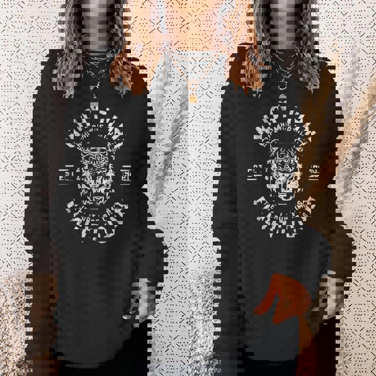 ムエタイ ファイトクラブ タイガー キックボクシング スウェットシャツ 彼女への贈り物