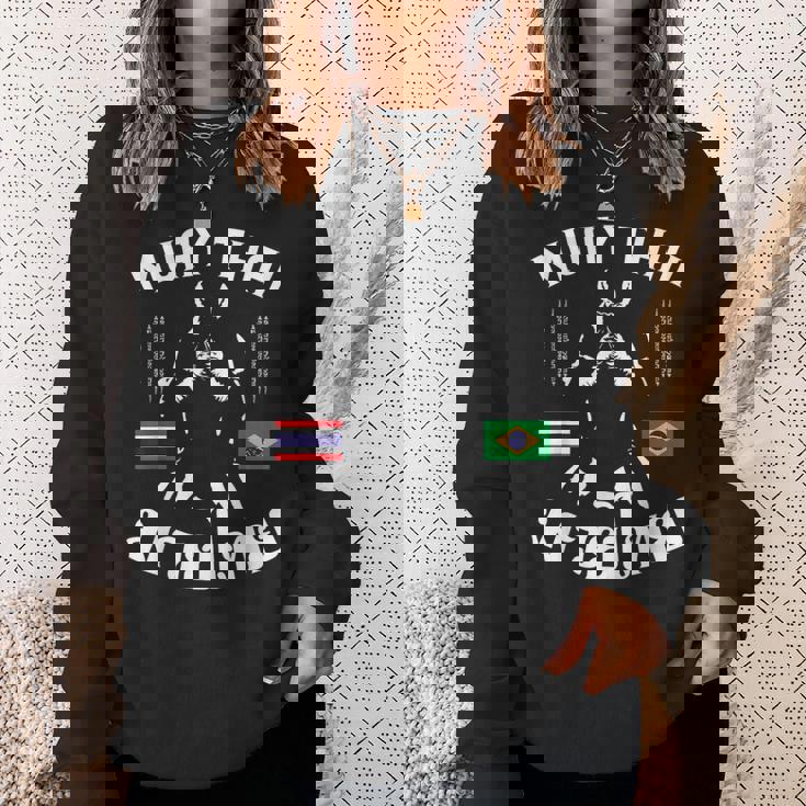 ムエタイ ブラジル ブラジル 格闘技 タイ スウェットシャツ 彼女への贈り物