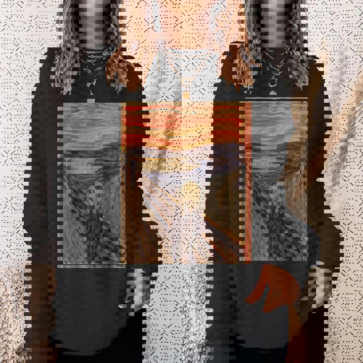 ムンクの叫び【世界の名画】エドヴァルド・ムンク Edvard Munch 美術館アート スウェットシャツ 彼女への贈り物