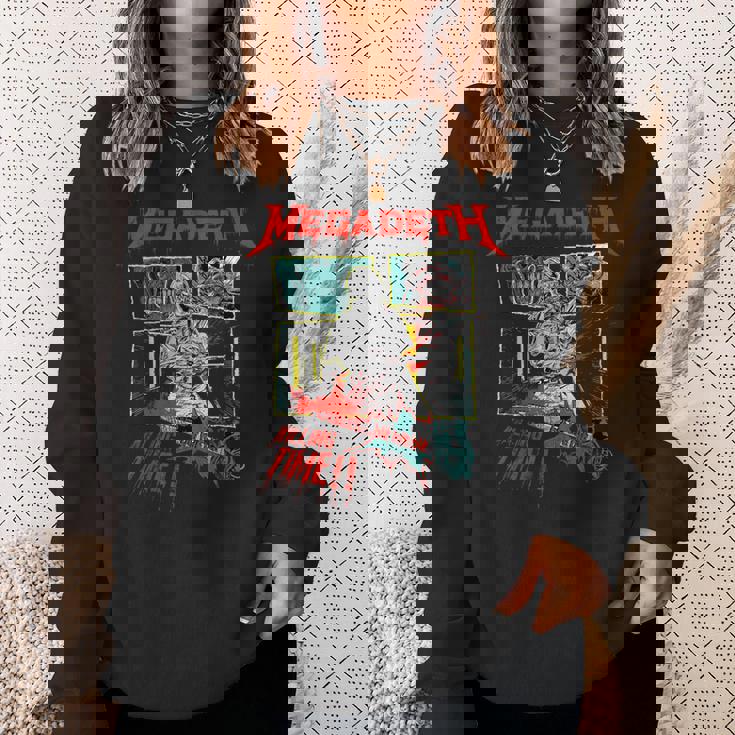 メガデス 世界をつぶす。暇つぶし。 スウェットシャツ 彼女への贈り物