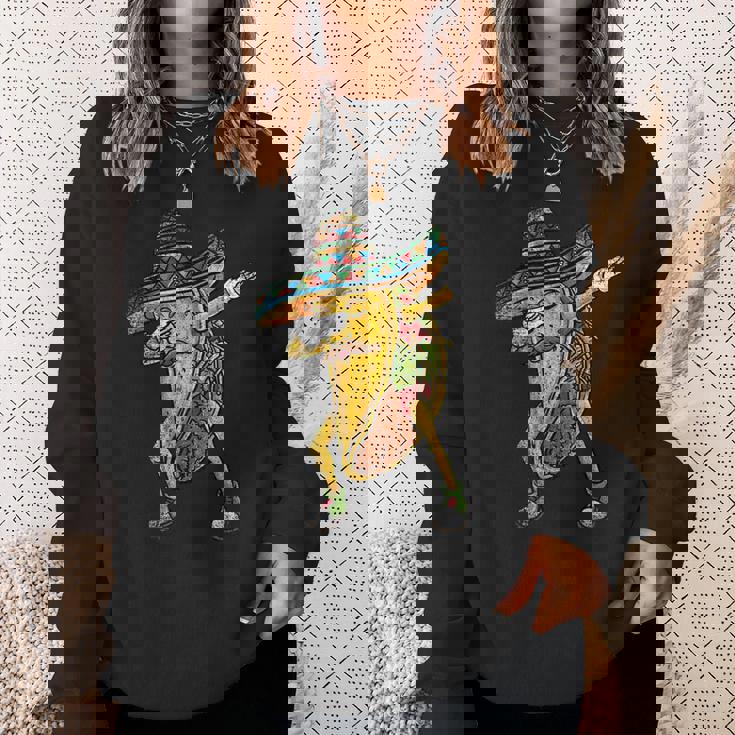 メキシコのタコスをダビングする Cinco De Mayoビンテージ スウェットシャツ 彼女への贈り物