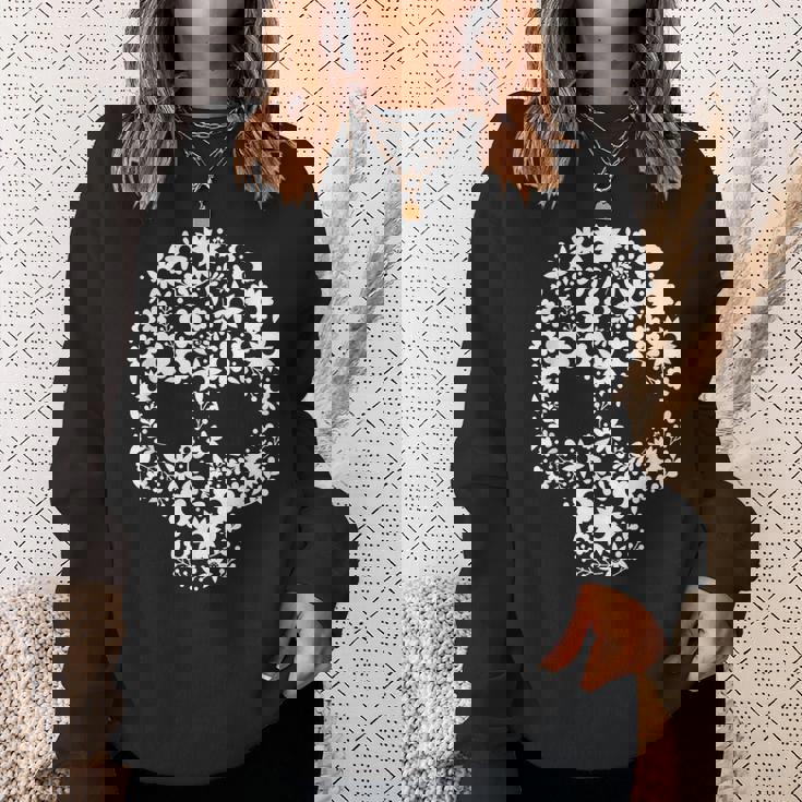 メキシコ人のための死者の日デザインのシュガースカルカラベラ スウェットシャツ 彼女への贈り物