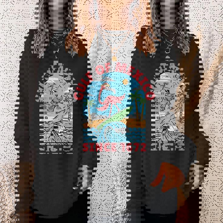 メキシコ湾 フラミンゴ メキシコ湾 1672年以来 スウェットシャツ 彼女への贈り物