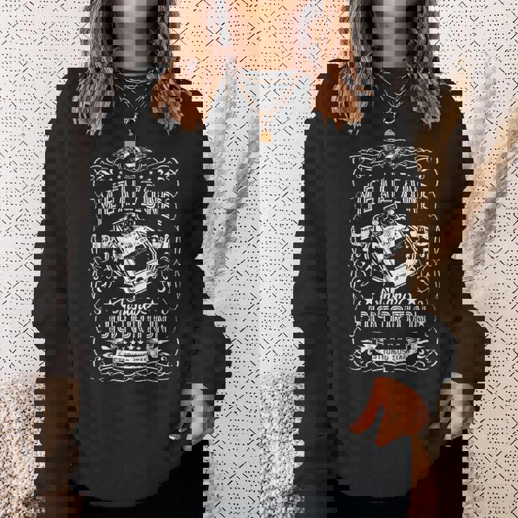 メタルゾーンインセインディストーションストロングサステインギター 長袖tシャツ スウェットシャツ 彼女への贈り物