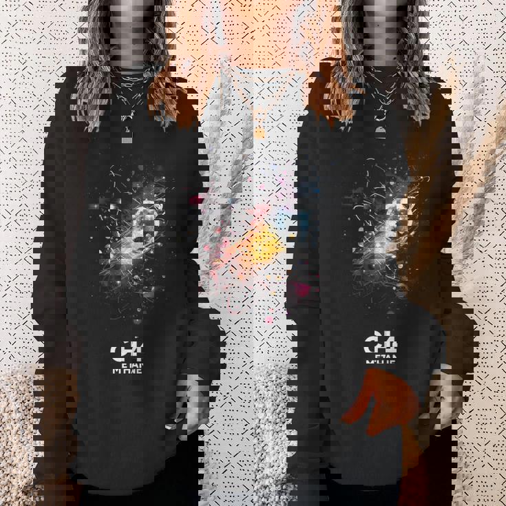 メタン 分子 化学 科学 科学 化学 愛 スウェットシャツ 彼女への贈り物