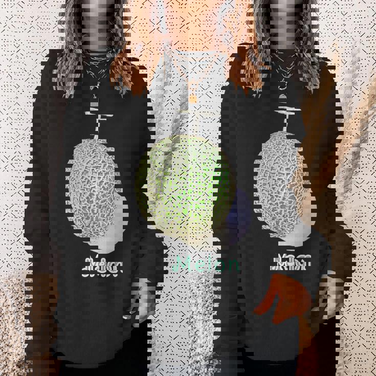 メロン Melon 『フルーツ ポップ』果物 リアル シンプル かわいい イラスト スウェットシャツ 彼女への贈り物