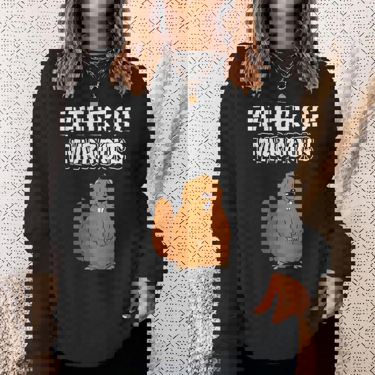 メンズ・ボーイズ・マーモット・パパ 父の日 マーモットの父 スウェットシャツ 彼女への贈り物