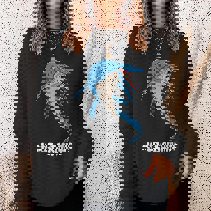 モササウルス 先史時代デザイン スウェットシャツ 彼女への贈り物