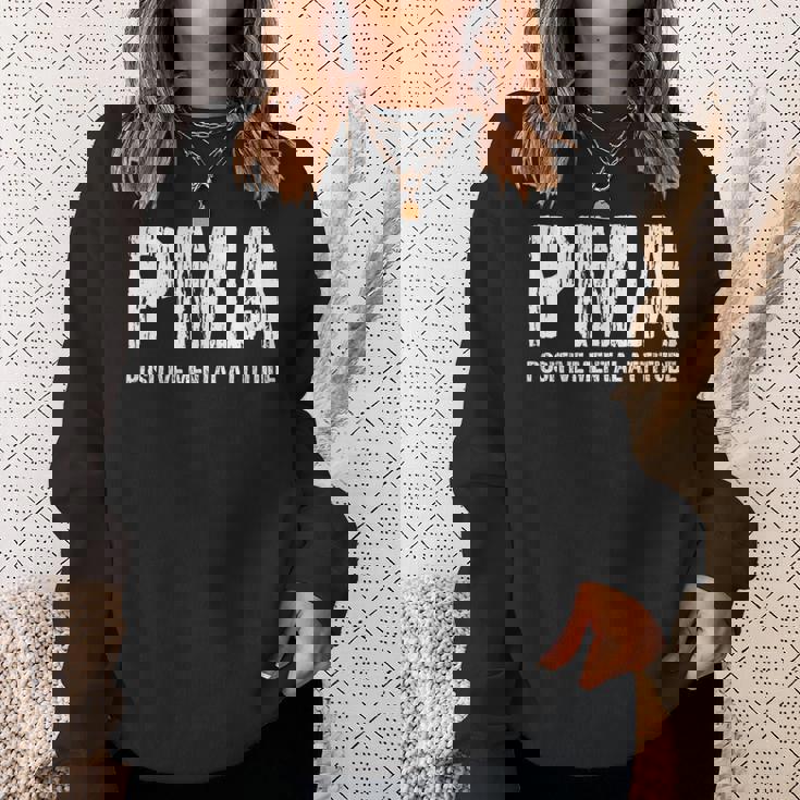 モチベーションを高めるpmaポジティブメンタルアティチュードにインスパイアされたtシャツ スウェットシャツ 彼女への贈り物