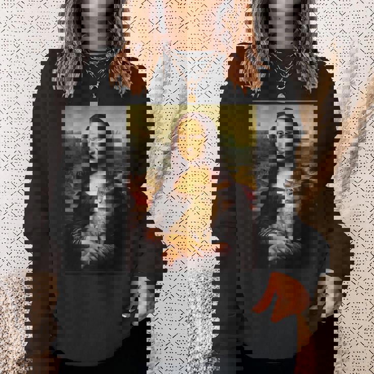 モナリザ 猫 スウェットシャツ 彼女への贈り物