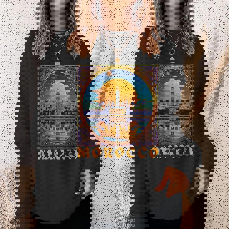 モロッコtシャツ-お土産 スウェットシャツ 彼女への贈り物