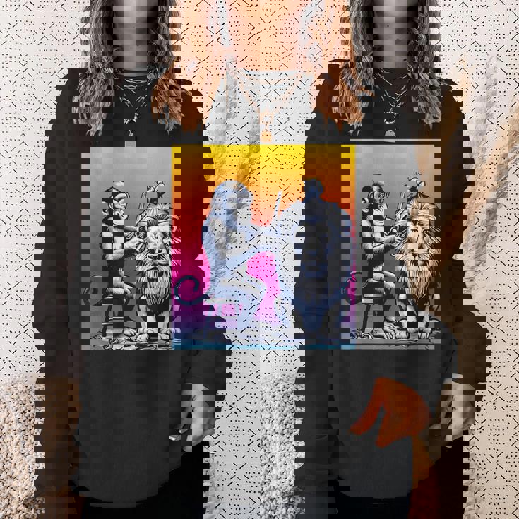 モンキー美容師 スウェットシャツ 彼女への贈り物