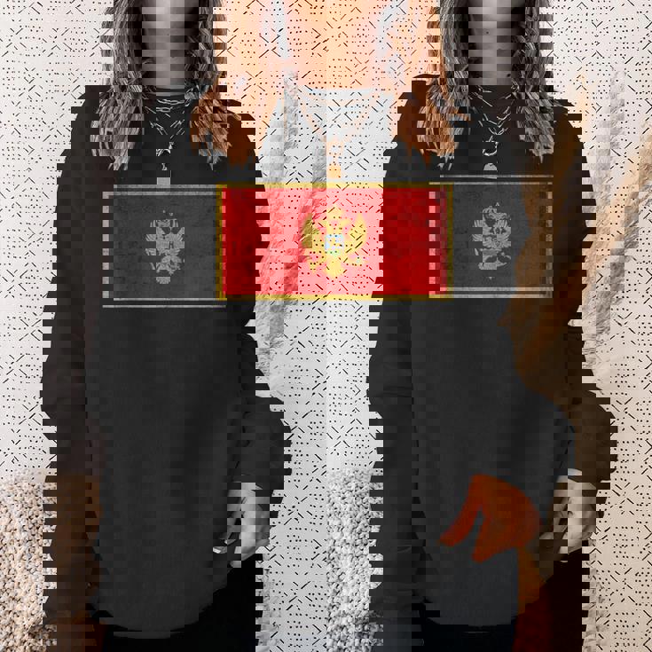 モンテネグロ国旗グラフィック メンズ レディース キッズ スウェットシャツ 彼女への贈り物