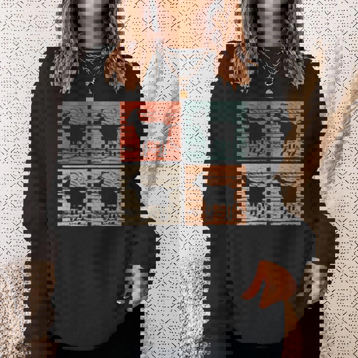 ヤギ レトロスタイル ヤギ好き ヤギ スウェットシャツ 彼女への贈り物