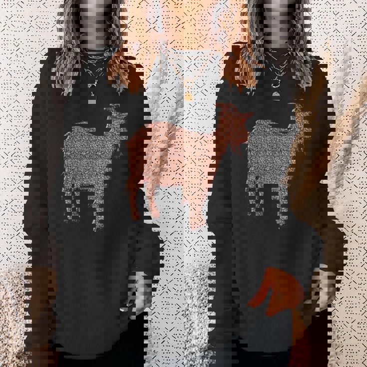 ヤギ動物コーヒー豆 スウェットシャツ 彼女への贈り物