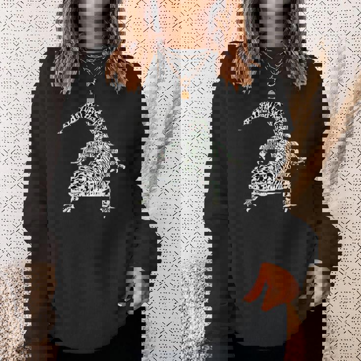 ヤモリ ヒョウモントカゲモドキ 爬虫類 スウェットシャツ 彼女への贈り物