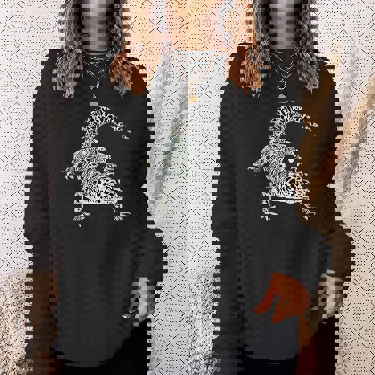 ヤモリ 爬虫類 モチーフ カラフル トカゲ スウェットシャツ 彼女への贈り物