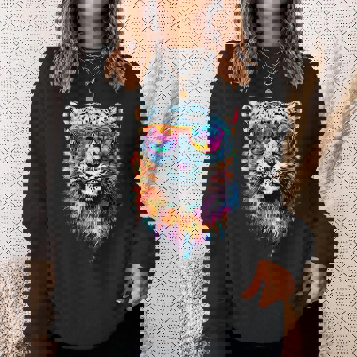 ユキヒョウ パンサー 大型ネコ科動物 ユキヒョウ スウェットシャツ 彼女への贈り物