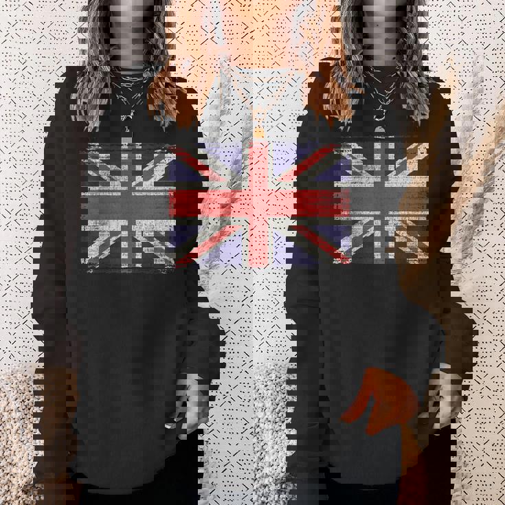 ユニオンジャック ヴィンテージ 英国国旗 ブリティッシュレトロフラッグ スウェットシャツ 彼女への贈り物