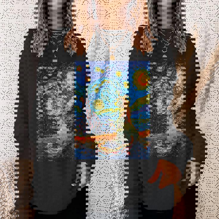 ユニコーン恋人のためのユニコーン恋人のスターリーナイトヴァンゴッホ スウェットシャツ 彼女への贈り物