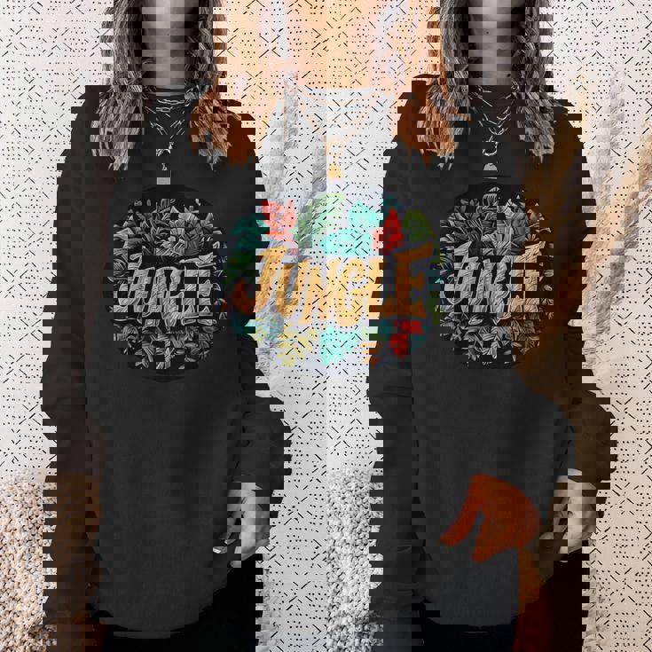 ユニークなスタイルの素晴らしいジャングルグラフィック。 スウェットシャツ 彼女への贈り物