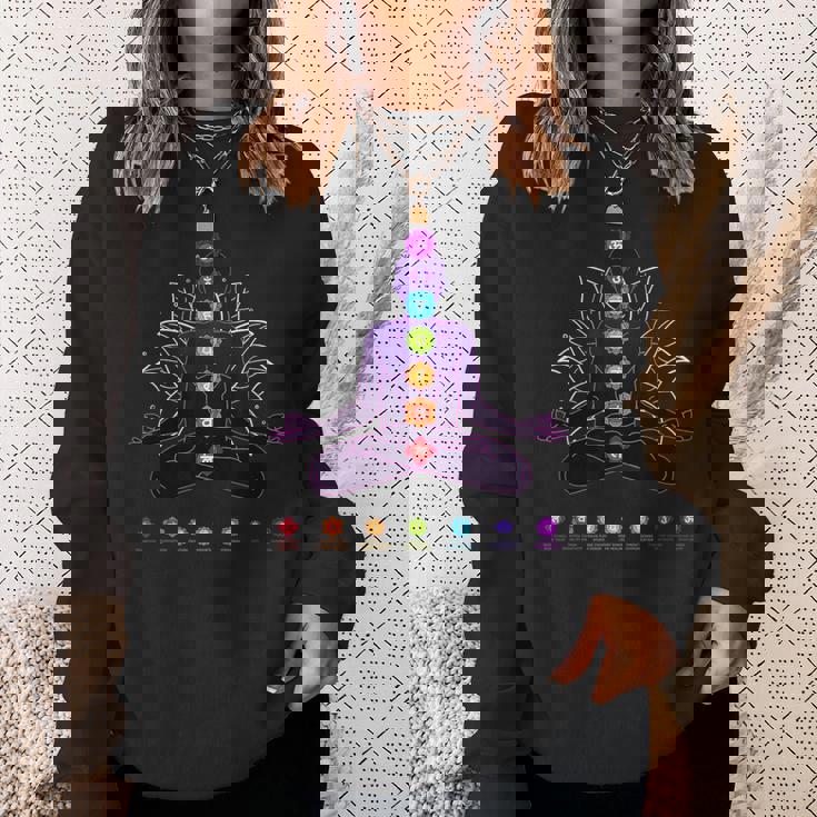 ヨガ チャクラ スピリチュアル ボディ システム 瞑想 スウェットシャツ 彼女への贈り物