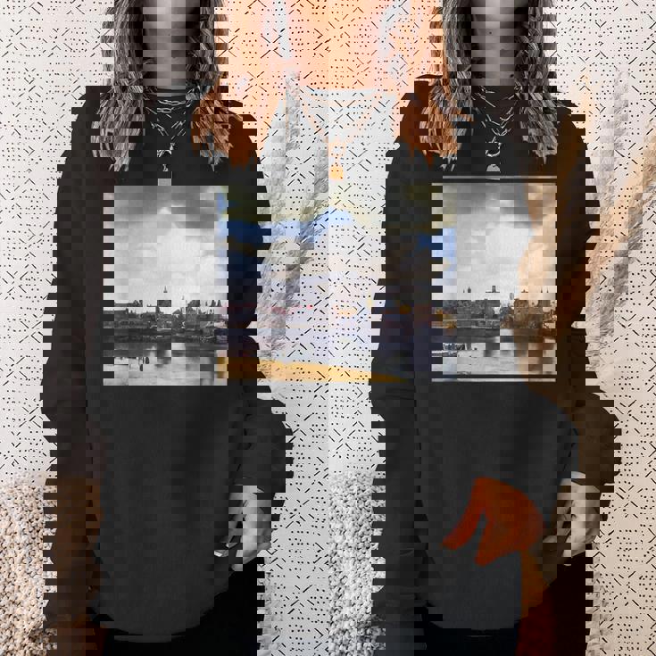 ヨハネス・フェルメールによるデルフトの眺めゲジヒト・オプ・デルフト 1661 スウェットシャツ 彼女への贈り物