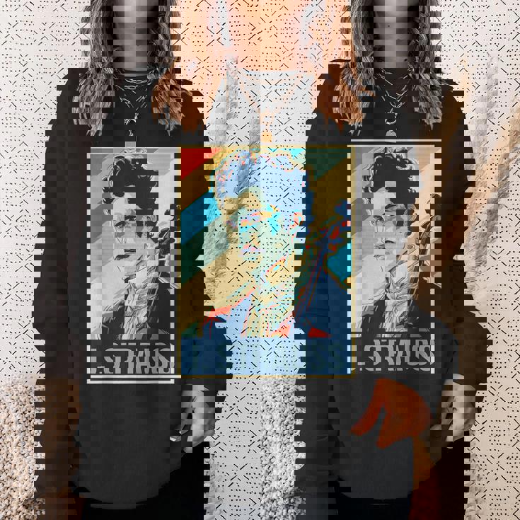 ヨハン・シュトラウス ポスター ミュージシャン 作曲家 スウェットシャツ 彼女への贈り物