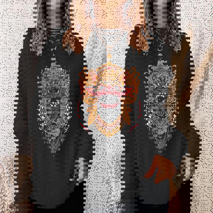 ライオンダンスヘッド 中国の新年 グリーンスネークイヤー スウェットシャツ 彼女への贈り物