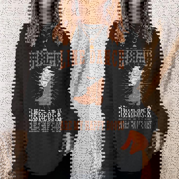 ライン ダンス ブーツ カントリー ダンス グループ ライン ダンス スウェットシャツ 彼女への贈り物