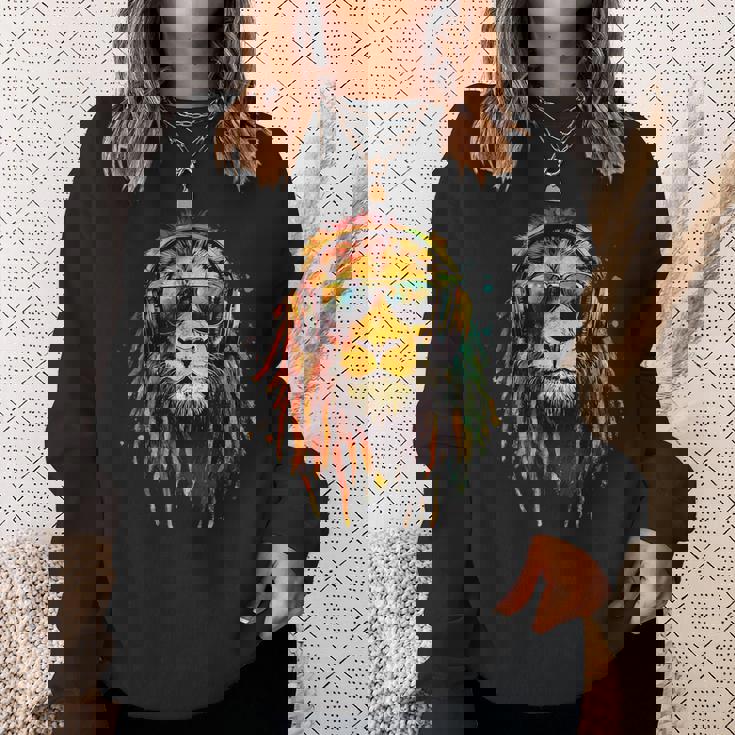 ラスタ・レゲエ Dj ユダのライオン・ラスタファリアン・ルーツ ジャマイカ スウェットシャツ 彼女への贈り物