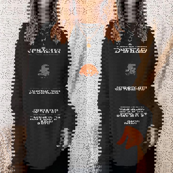 ラストプログラミング ユーモア ラスタ海観覧会 レンタルチェック 失敗 スウェットシャツ 彼女への贈り物