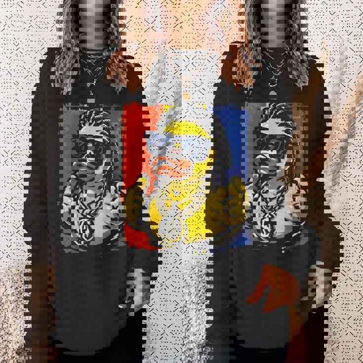 ラッパー ラバーダック ヒップホップ アヒル スウェットシャツ 彼女への贈り物