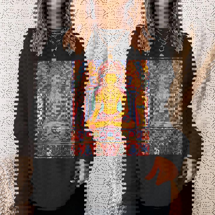 ラトナサンバヴァ チベット仏教 タンカ 曼荼羅 仏教 スウェットシャツ 彼女への贈り物