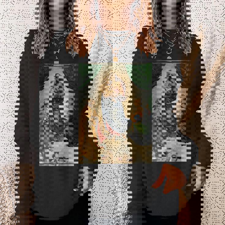 ラファエロのシスティーナ・マドンナ1513 スウェットシャツ 彼女への贈り物