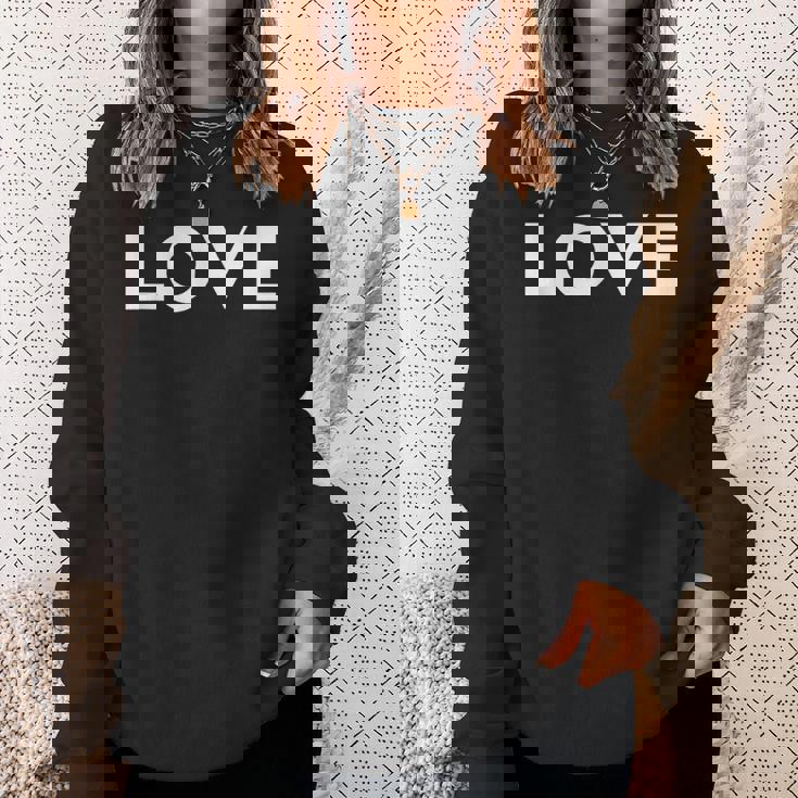 ラブエステティックラブボールドテキストメンズ スウェットシャツ 彼女への贈り物