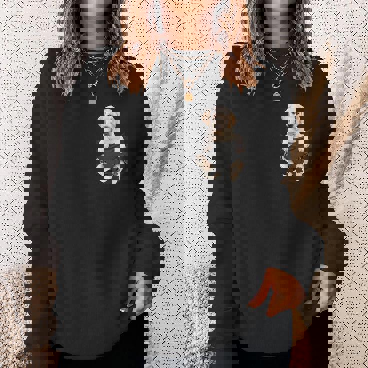 ラブラドール愛好家のためのポケットに入った面白いラブラドールレトリーバー スウェットシャツ 彼女への贈り物