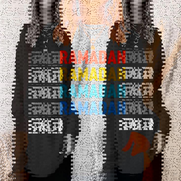 ラマダン断食カフタンアバヤフリーデーラマダンイスラム スウェットシャツ 彼女への贈り物