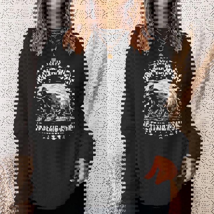 ラーテルはとんでもなく素晴らしい面白い動物だから スウェットシャツ 彼女への贈り物