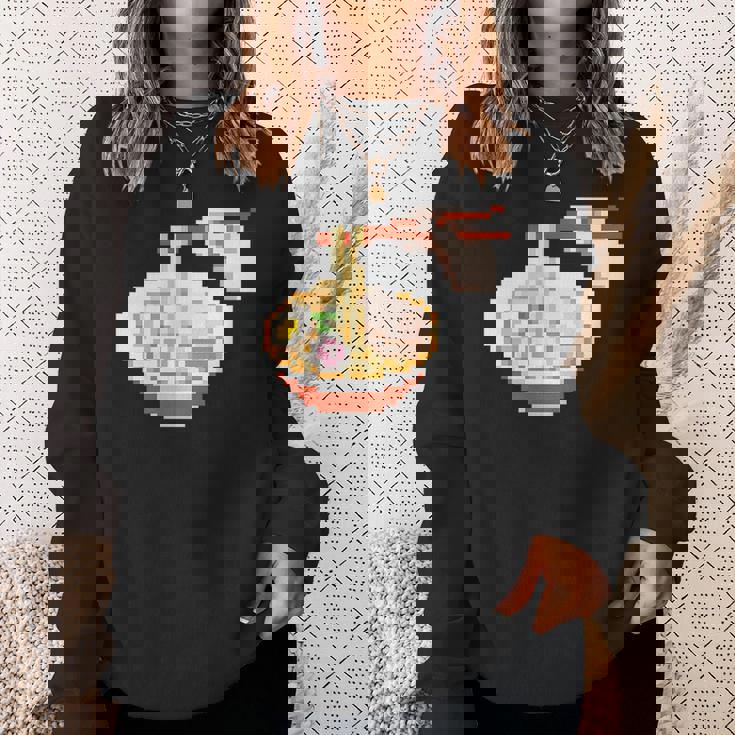 ラーメン ドット絵 スウェットシャツ 彼女への贈り物