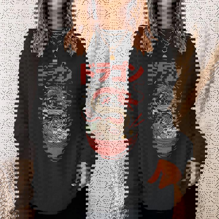 ラーメン ドラゴン アジアンスタイル ポップカルチャー 03 スウェットシャツ 彼女への贈り物