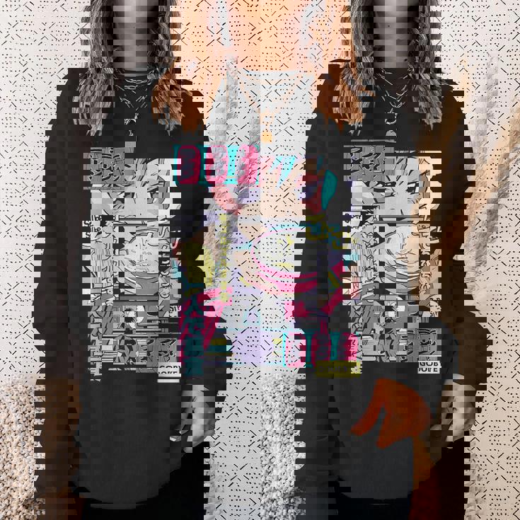 ラーメン屋日本のアニメ・マンガ・コミックパネルaporwave スウェットシャツ 彼女への贈り物